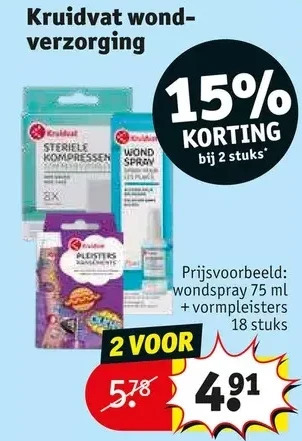 Kruidvat Kruidvat wond- verzorging aanbieding