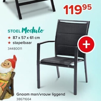 Euroshop Stoel modulo ★ 87 x 57 x 61 cm ★ stapelbaar aanbieding