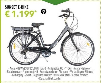 Sunset e-bike