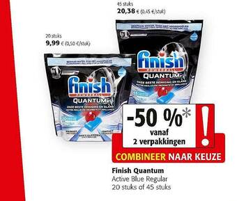 Colruyt Finish Quantum aanbieding
