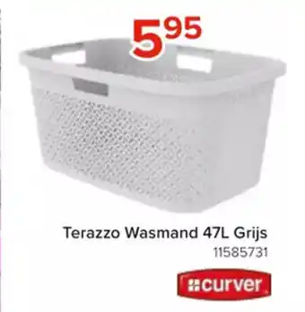 Curver terazzo wasmand 47L grijs (11585731)