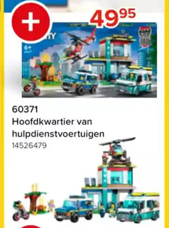 Euroshop Lego 60371 hoofdkwartier van hulpdienstvoertuigen (14526479) aanbieding