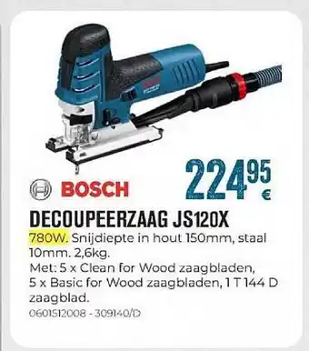 Meno Pro Bosch Decoupeerzaag Js120x aanbieding