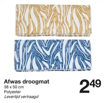 Afwas droogmat 38x50cm