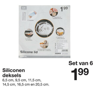 Siliconen deksels
