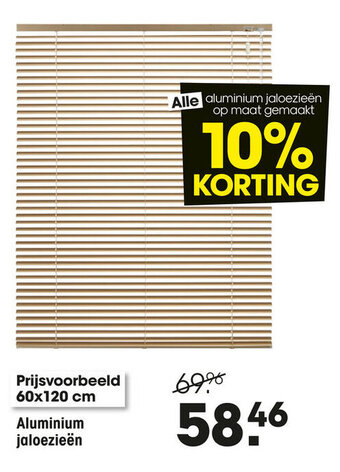 Kwantum Aluminium jaloezieen aanbieding