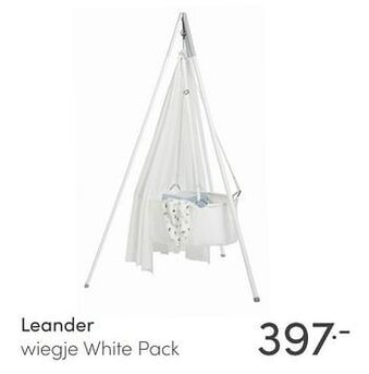 Baby & Tiener Leander wiegje white pack aanbieding
