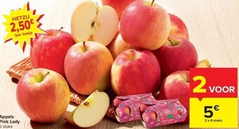 Carrefour Appels pink lady 6 stuks aanbieding