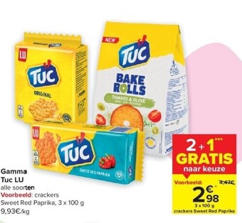 Carrefour Gamma tuc lu aanbieding