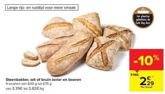 Carrefour Steenbakker, wit of bruin lavier en boeren aanbieding