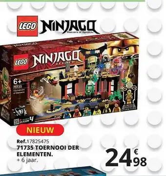 Maxi Toys Lego Ninjago Toernooi Der Elementen aanbieding