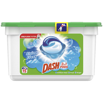 Action Dash 3-in-1 pods alpine fresh aanbieding