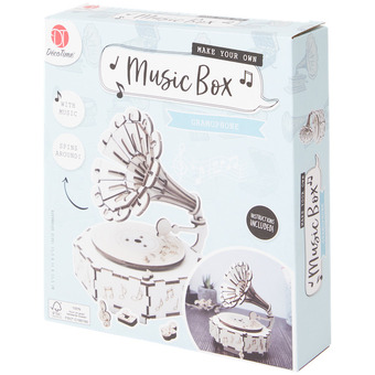 Action Décotime maak je eigen muziekdoosje aanbieding