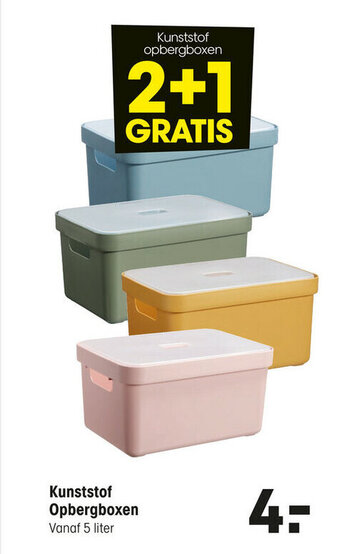 Kunststof Opbergboxen