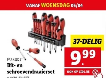 Lidl Bit- en schroevendraaierset aanbieding