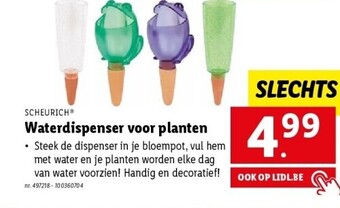Waterdispenser voor planten