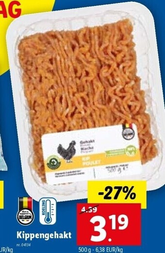 Lidl Kippengehakt aanbieding