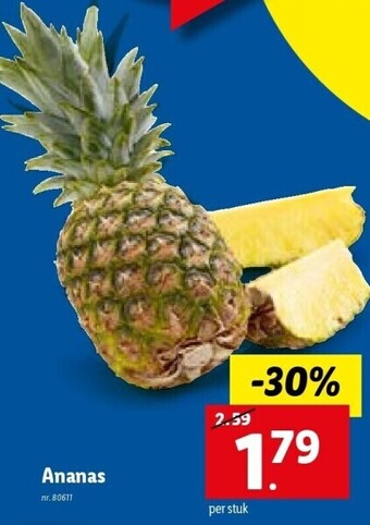 Lidl Ananas aanbieding