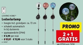 Lidl Ledsolarlamp aanbieding