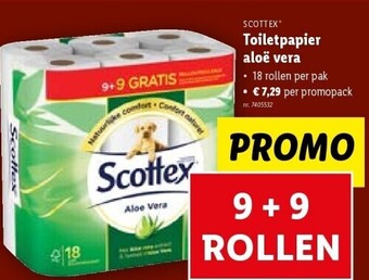 Lidl Toiletpapier aloë vera aanbieding