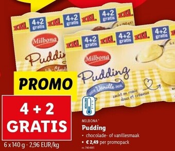 Lidl Pudding aanbieding