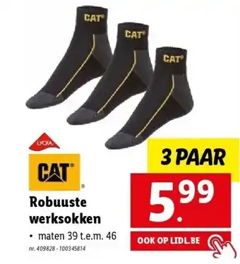 Lidl Robuuste werksokken aanbieding