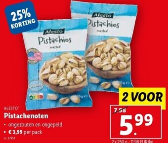 Lidl Pistachenoten aanbieding