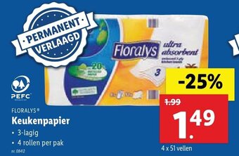 Lidl Floralys Keukenpapier aanbieding