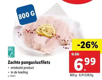 Zachte pangasiusfilets 800g