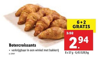 Lidl Botercroissants aanbieding