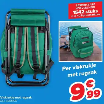 Carrefour Viskrukje met rugzak ref. 6913005 aanbieding