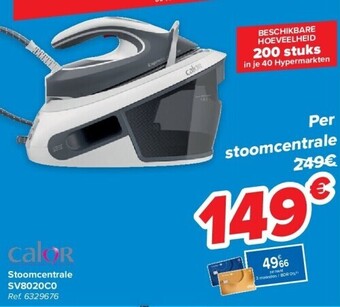 Carrefour Stoomcentrale sv8020c0 aanbieding