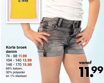 Korte broek denim