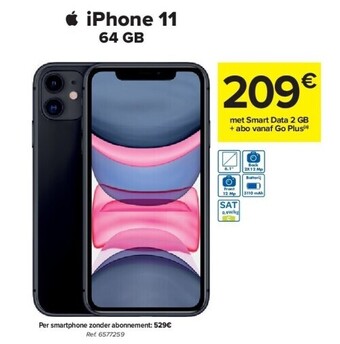 Carrefour Iphone 11 64 gb aanbieding