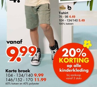 Wibra Korte broek aanbieding