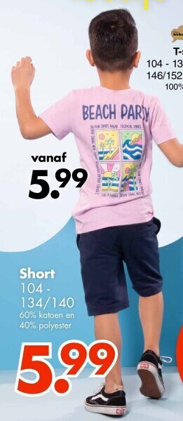 Wibra Short aanbieding