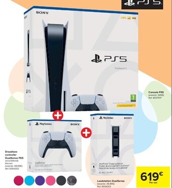 Carrefour Draadloze controller dualsense ps5 aanbieding