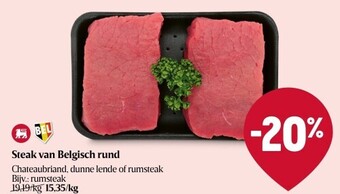 Delhaize Steak van belgisch rund aanbieding