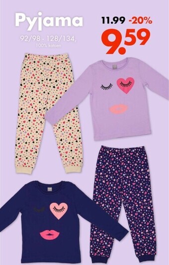 Wibra Pyjama aanbieding
