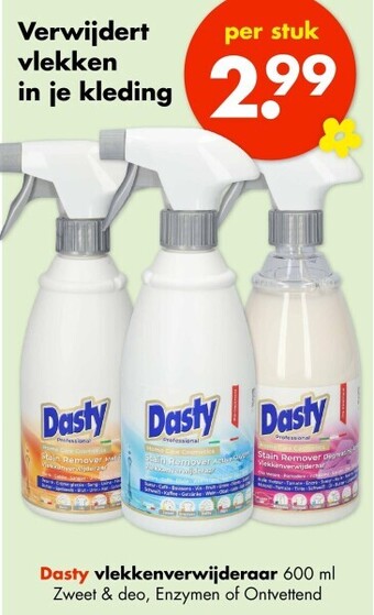 Wibra Dasty vlekkenverwijderaar 600 ml aanbieding