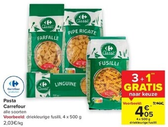Carrefour Pasta aanbieding