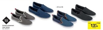 Carrefour Linnen schoenen voor heren aanbieding