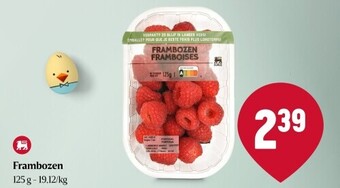 Delhaize Frambozen 125 g aanbieding