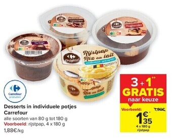 Carrefour Desserts in individuele potjes aanbieding