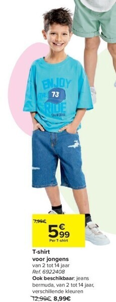 Carrefour T-shirt voor jongens aanbieding