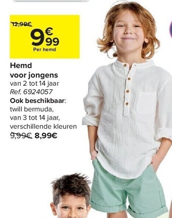 Carrefour Hemd voor jongens aanbieding
