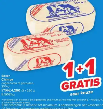 Carrefour Chimay Boter Ongezouten of Gezouten 250g aanbieding