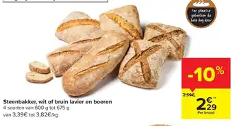 Carrefour Market Steenbakker , Wit of Bruin Lavier en Boeren aanbieding