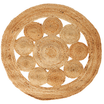 Jute vloerkleed