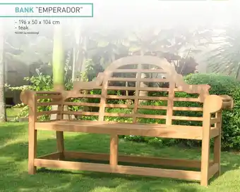 Hubo Emperador Bank 196 x 50 x 104cm aanbieding